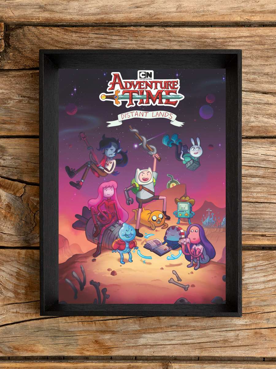 Adventure Time: Uzak Topraklar - Adventure Time: Distant Lands Dizi Tablo Siyah Çerçeveli Dizi Poster Duvar Tablo