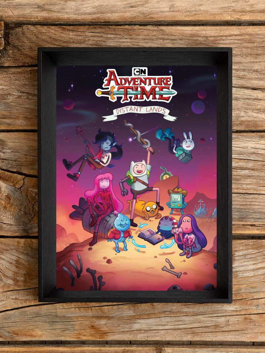 Adventure Time: Uzak Topraklar - Adventure Time: Distant Lands Dizi Tablo Siyah Çerçeveli Dizi Poster Duvar Tablo