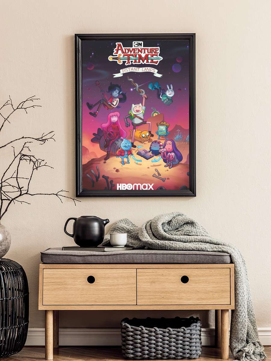 Adventure Time: Uzak Topraklar - Adventure Time: Distant Lands Dizi Tablo Siyah Çerçeveli Dizi Poster Duvar Tablo