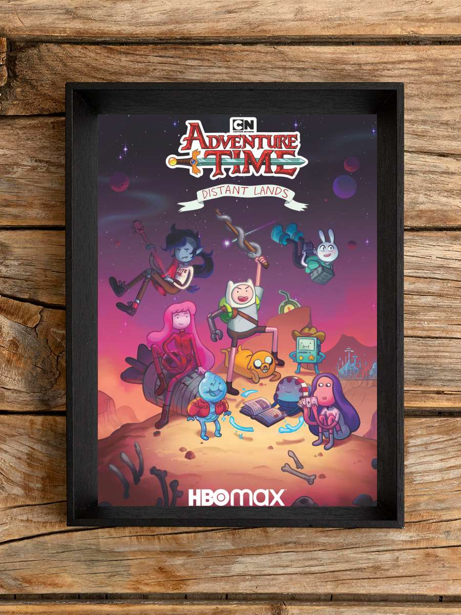 Adventure Time: Uzak Topraklar - Adventure Time: Distant Lands Dizi Tablo Siyah Çerçeveli Dizi Poster Duvar Tablo