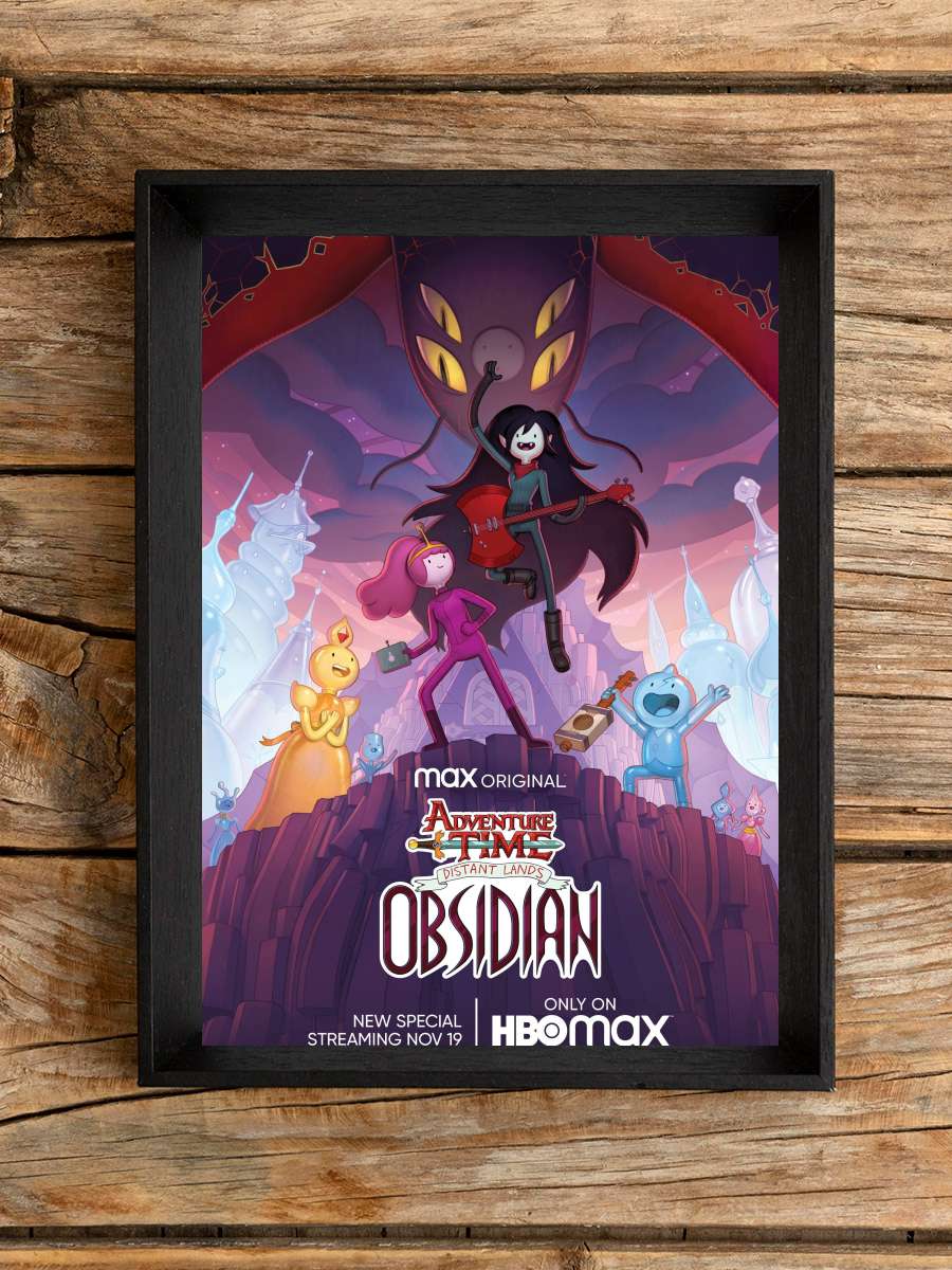 Adventure Time: Uzak Topraklar - Adventure Time: Distant Lands Dizi Tablo Siyah Çerçeveli Dizi Poster Duvar Tablo