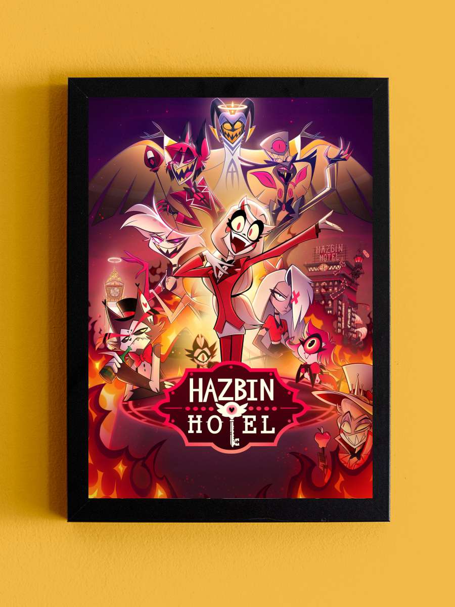 Hazbin Hotel Dizi Tablo Siyah Çerçeveli Dizi Poster Duvar Tablo