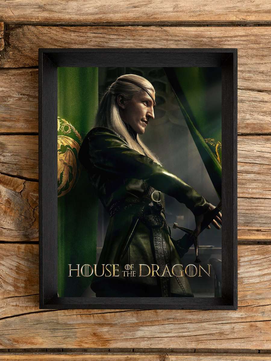 House of the Dragon Dizi Tablo Siyah Çerçeveli Dizi Poster Duvar Tablo