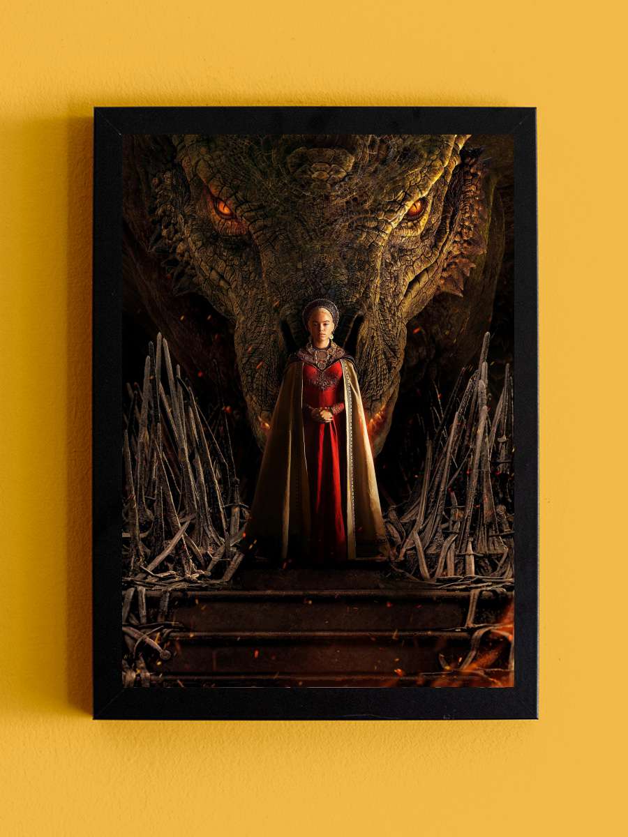 House of the Dragon Dizi Tablo Siyah Çerçeveli Dizi Poster Duvar Tablo