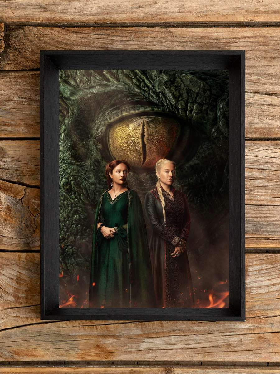 House of the Dragon Dizi Tablo Siyah Çerçeveli Dizi Poster Duvar Tablo