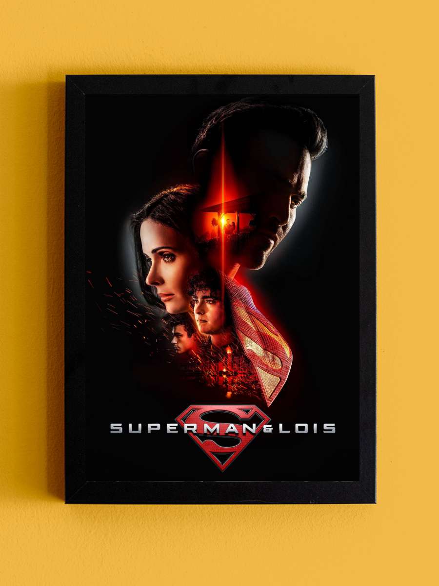 Superman & Lois Dizi Tablo Siyah Çerçeveli Dizi Poster Duvar Tablo