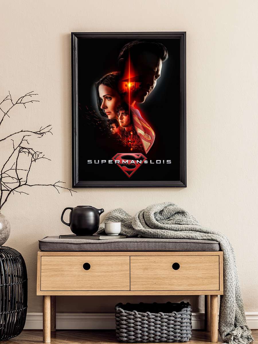 Superman & Lois Dizi Tablo Siyah Çerçeveli Dizi Poster Duvar Tablo