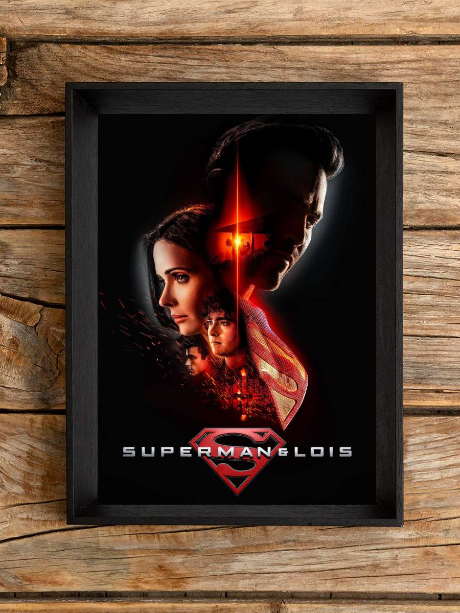 Superman & Lois Dizi Tablo Siyah Çerçeveli Dizi Poster Duvar Tablo