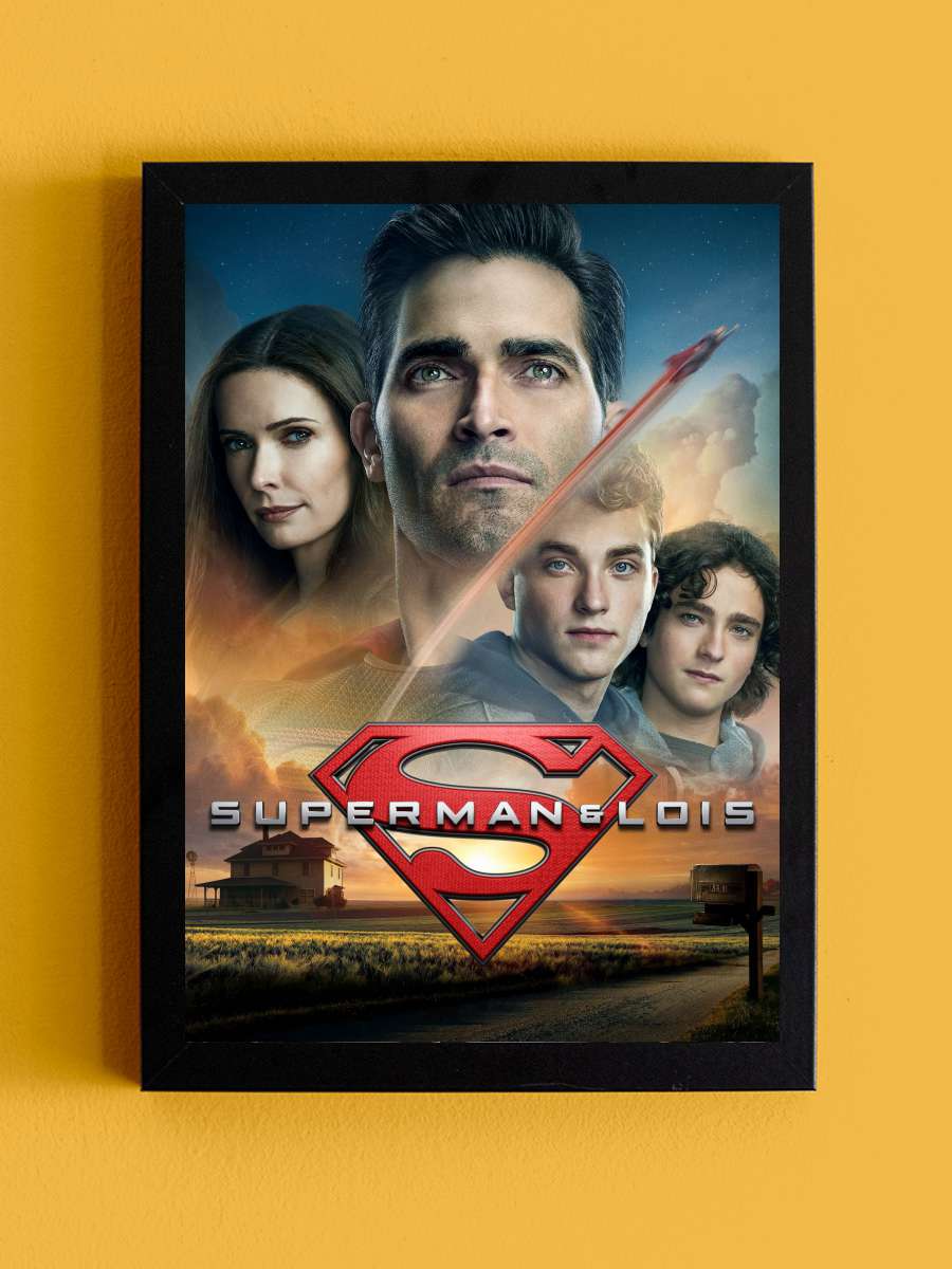 Superman & Lois Dizi Tablo Siyah Çerçeveli Dizi Poster Duvar Tablo