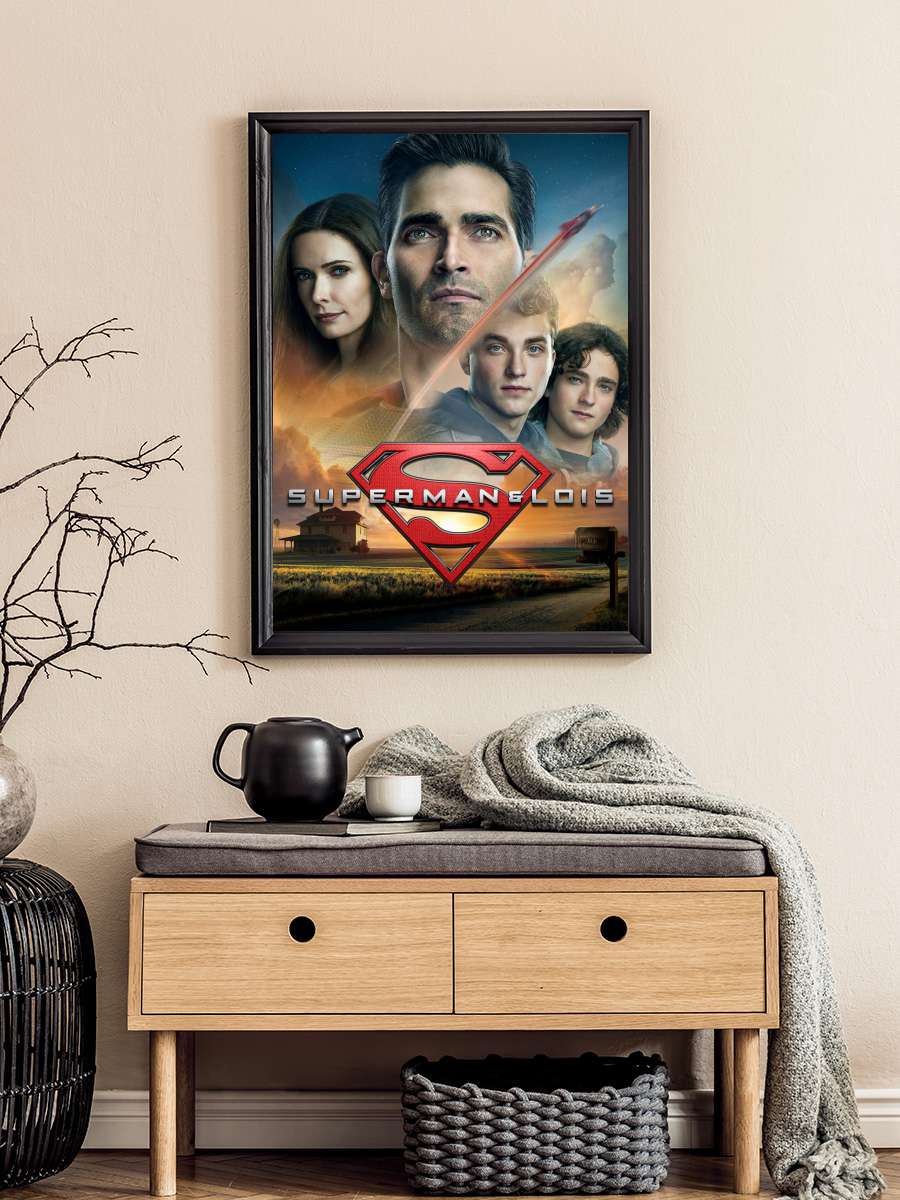 Superman & Lois Dizi Tablo Siyah Çerçeveli Dizi Poster Duvar Tablo