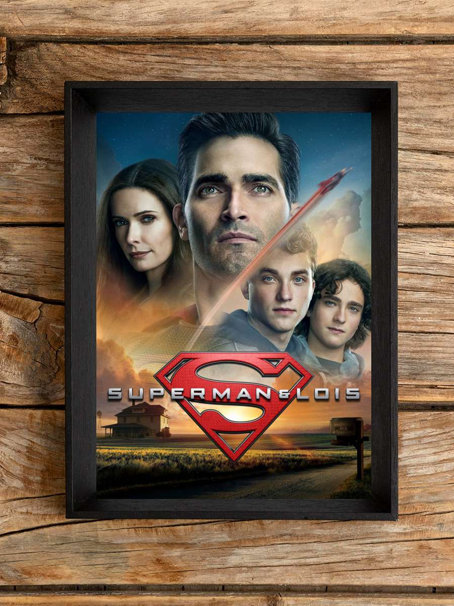 Superman & Lois Dizi Tablo Siyah Çerçeveli Dizi Poster Duvar Tablo