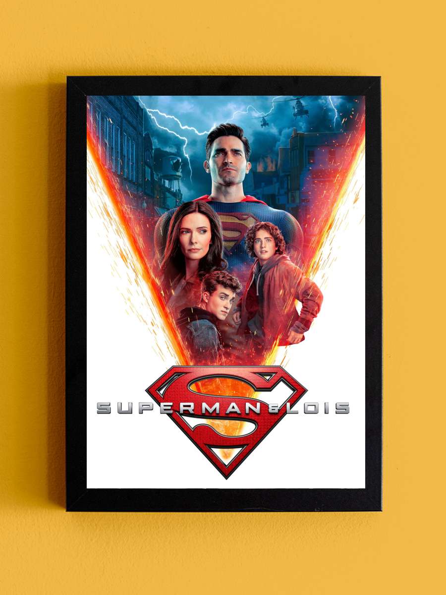 Superman & Lois Dizi Tablo Siyah Çerçeveli Dizi Poster Duvar Tablo