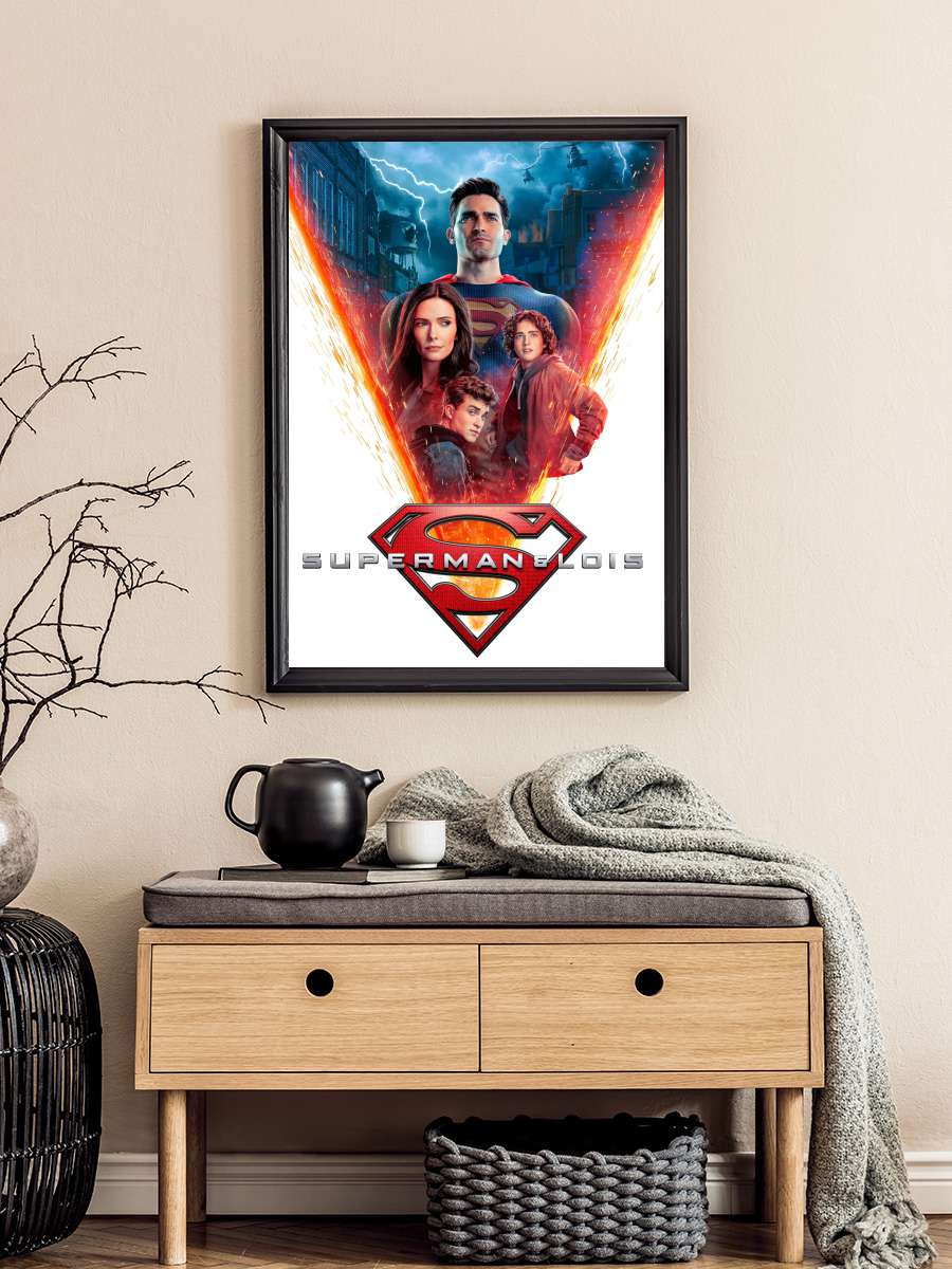 Superman & Lois Dizi Tablo Siyah Çerçeveli Dizi Poster Duvar Tablo