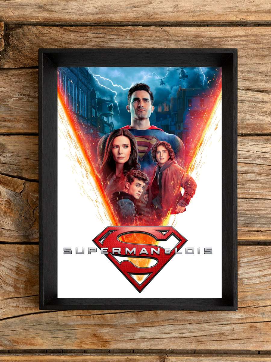 Superman & Lois Dizi Tablo Siyah Çerçeveli Dizi Poster Duvar Tablo