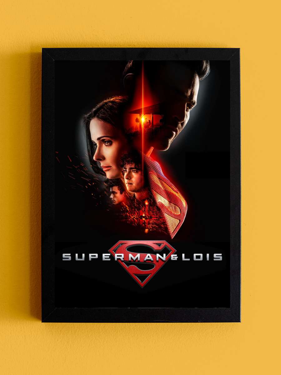 Superman & Lois Dizi Tablo Siyah Çerçeveli Dizi Poster Duvar Tablo