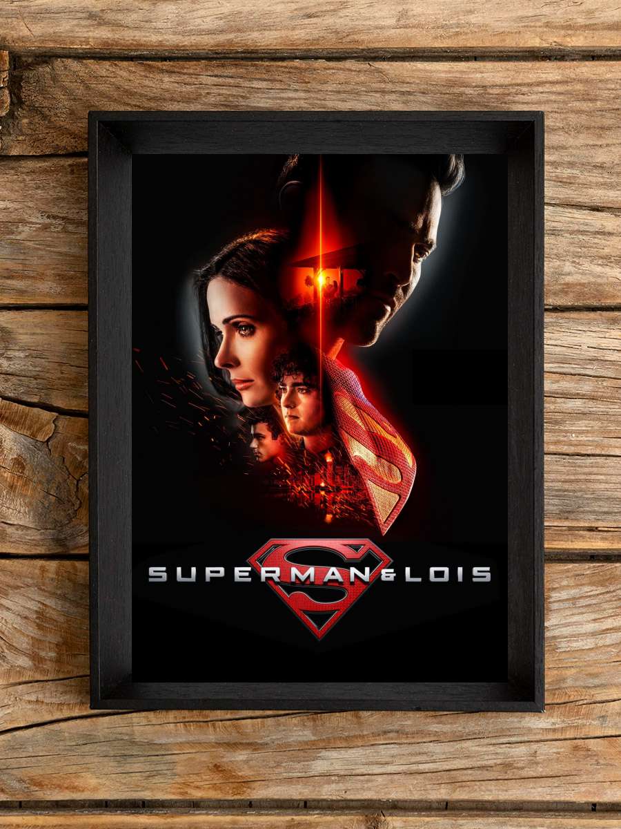 Superman & Lois Dizi Tablo Siyah Çerçeveli Dizi Poster Duvar Tablo