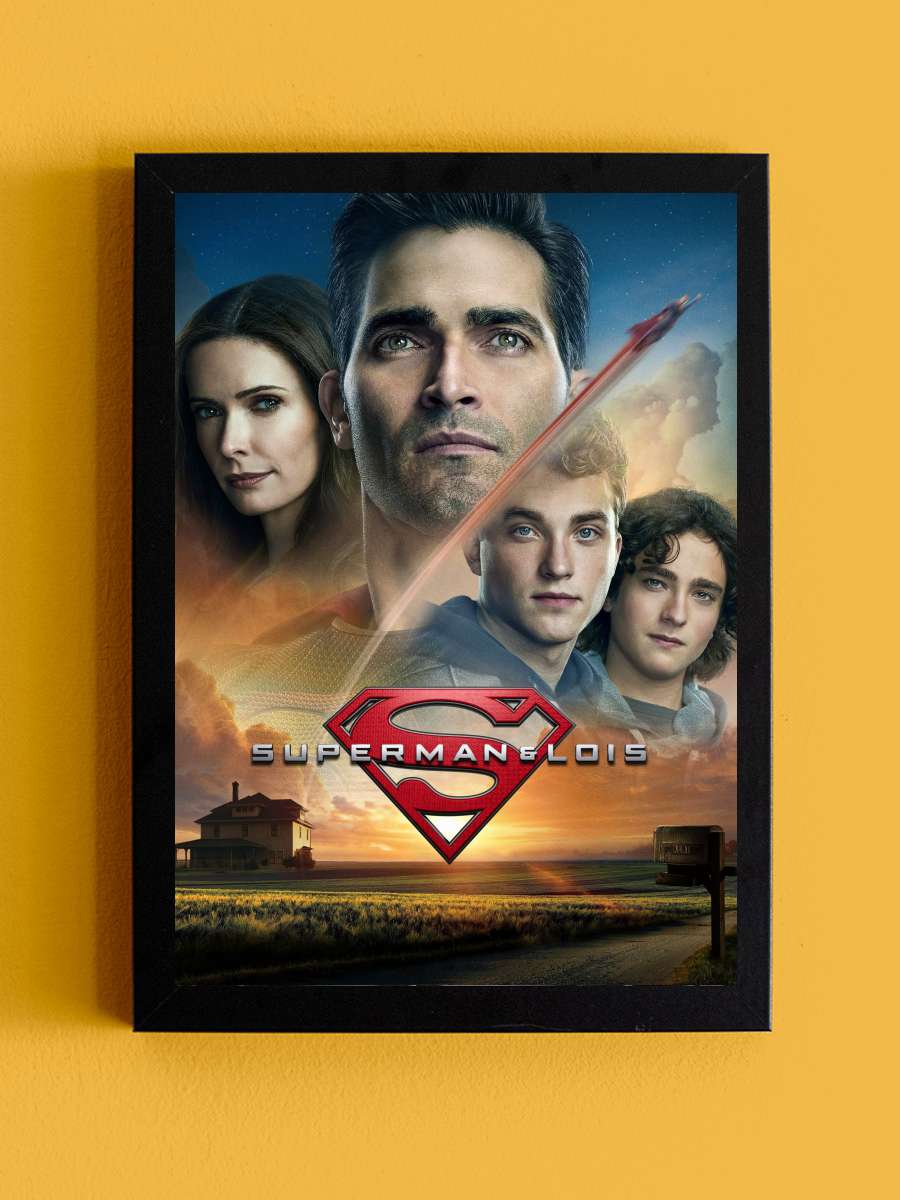 Superman & Lois Dizi Tablo Siyah Çerçeveli Dizi Poster Duvar Tablo