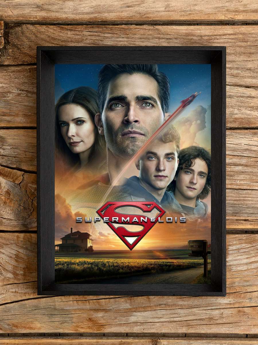 Superman & Lois Dizi Tablo Siyah Çerçeveli Dizi Poster Duvar Tablo