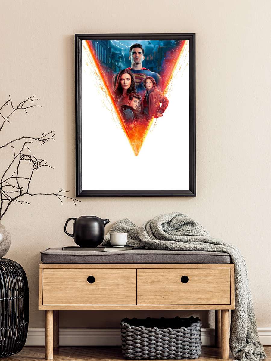 Superman & Lois Dizi Tablo Siyah Çerçeveli Dizi Poster Duvar Tablo