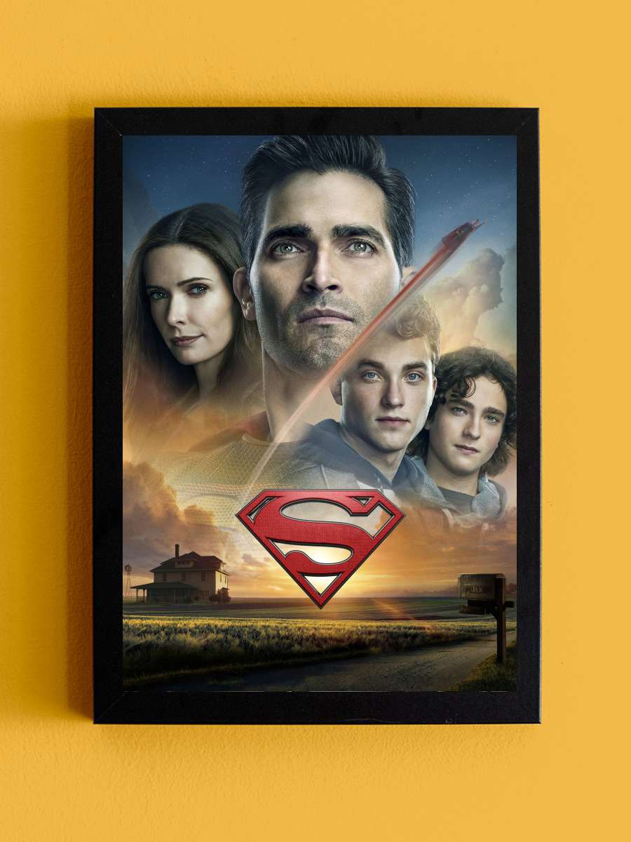 Superman & Lois Dizi Tablo Siyah Çerçeveli Dizi Poster Duvar Tablo