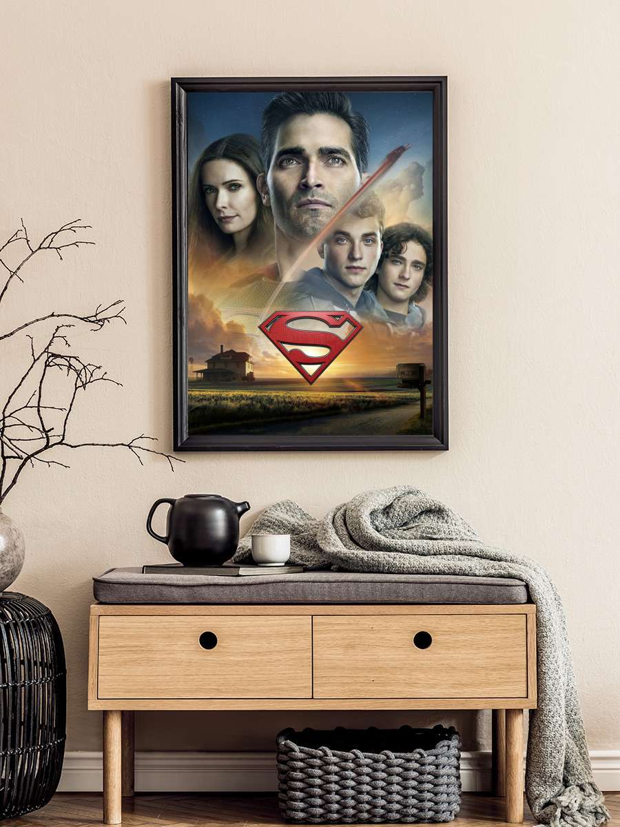 Superman & Lois Dizi Tablo Siyah Çerçeveli Dizi Poster Duvar Tablo