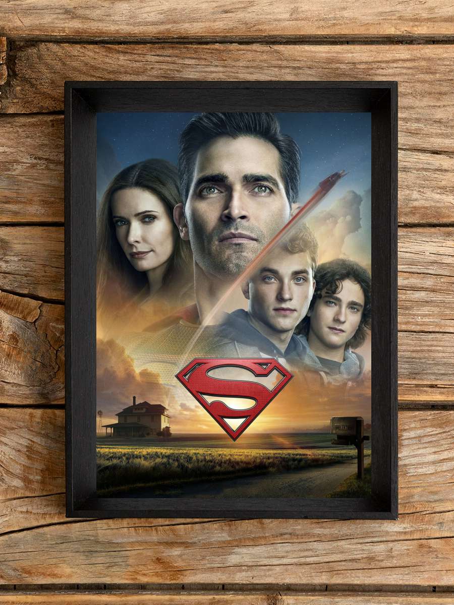 Superman & Lois Dizi Tablo Siyah Çerçeveli Dizi Poster Duvar Tablo