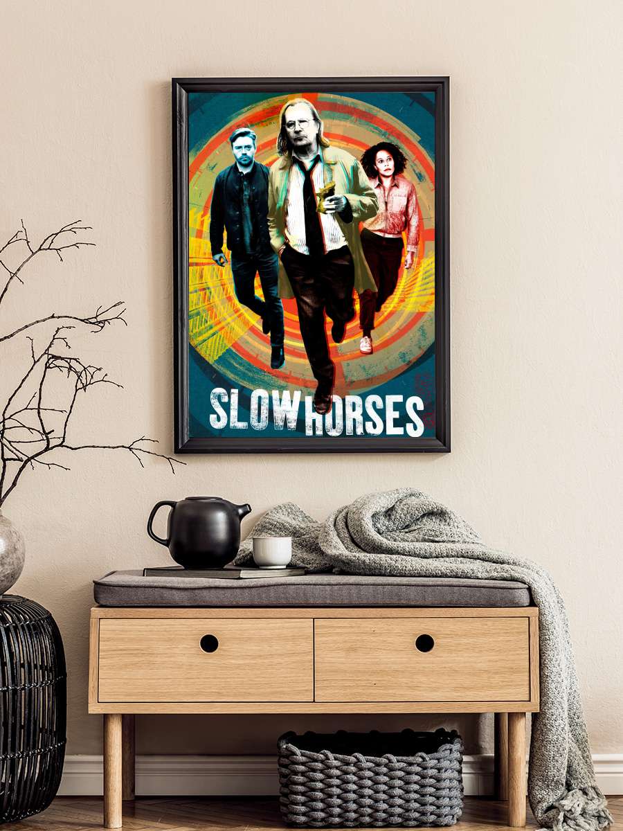 Slow Horses Dizi Tablo Siyah Çerçeveli Dizi Poster Duvar Tablo