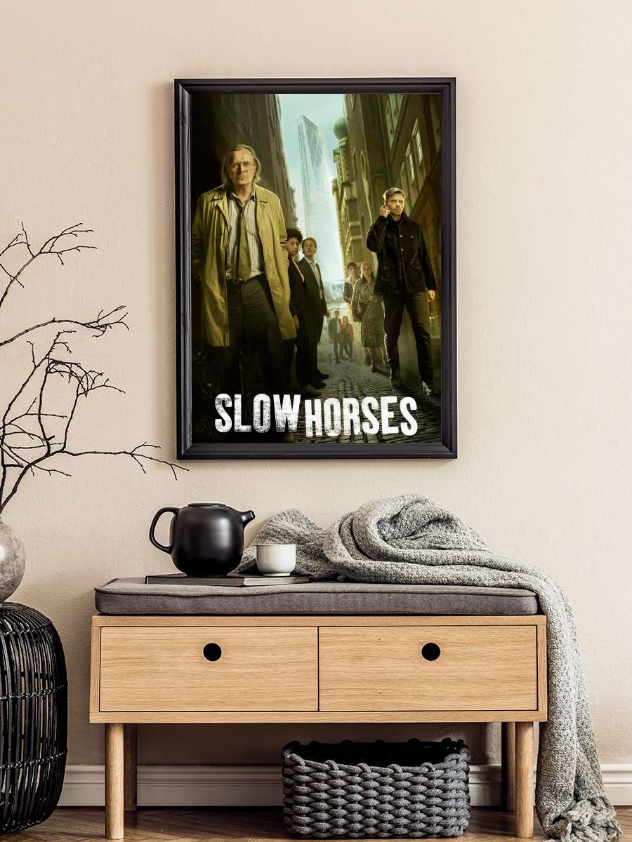 Slow Horses Dizi Tablo Siyah Çerçeveli Dizi Poster Duvar Tablo