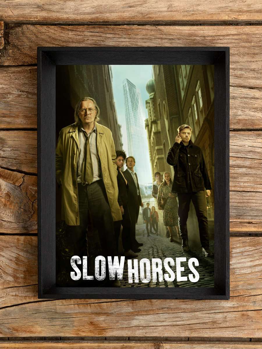 Slow Horses Dizi Tablo Siyah Çerçeveli Dizi Poster Duvar Tablo