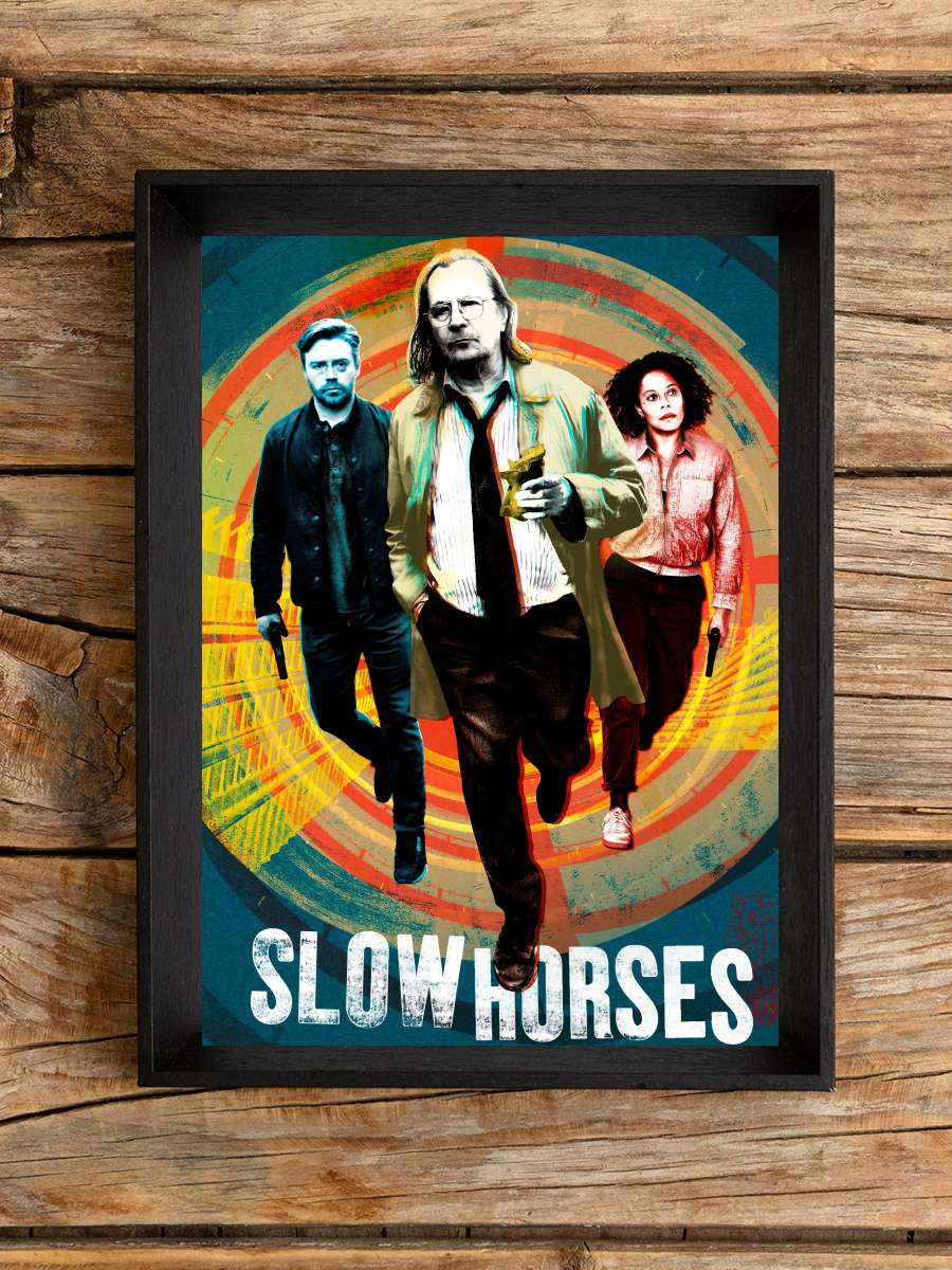 Slow Horses Dizi Tablo Siyah Çerçeveli Dizi Poster Duvar Tablo