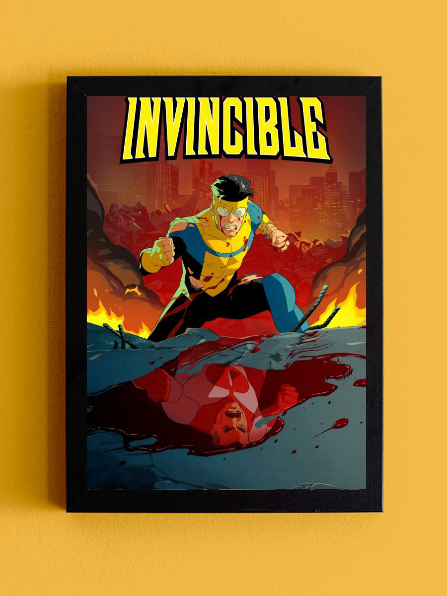 INVINCIBLE Dizi Tablo Siyah Çerçeveli Dizi Poster Duvar Tablo