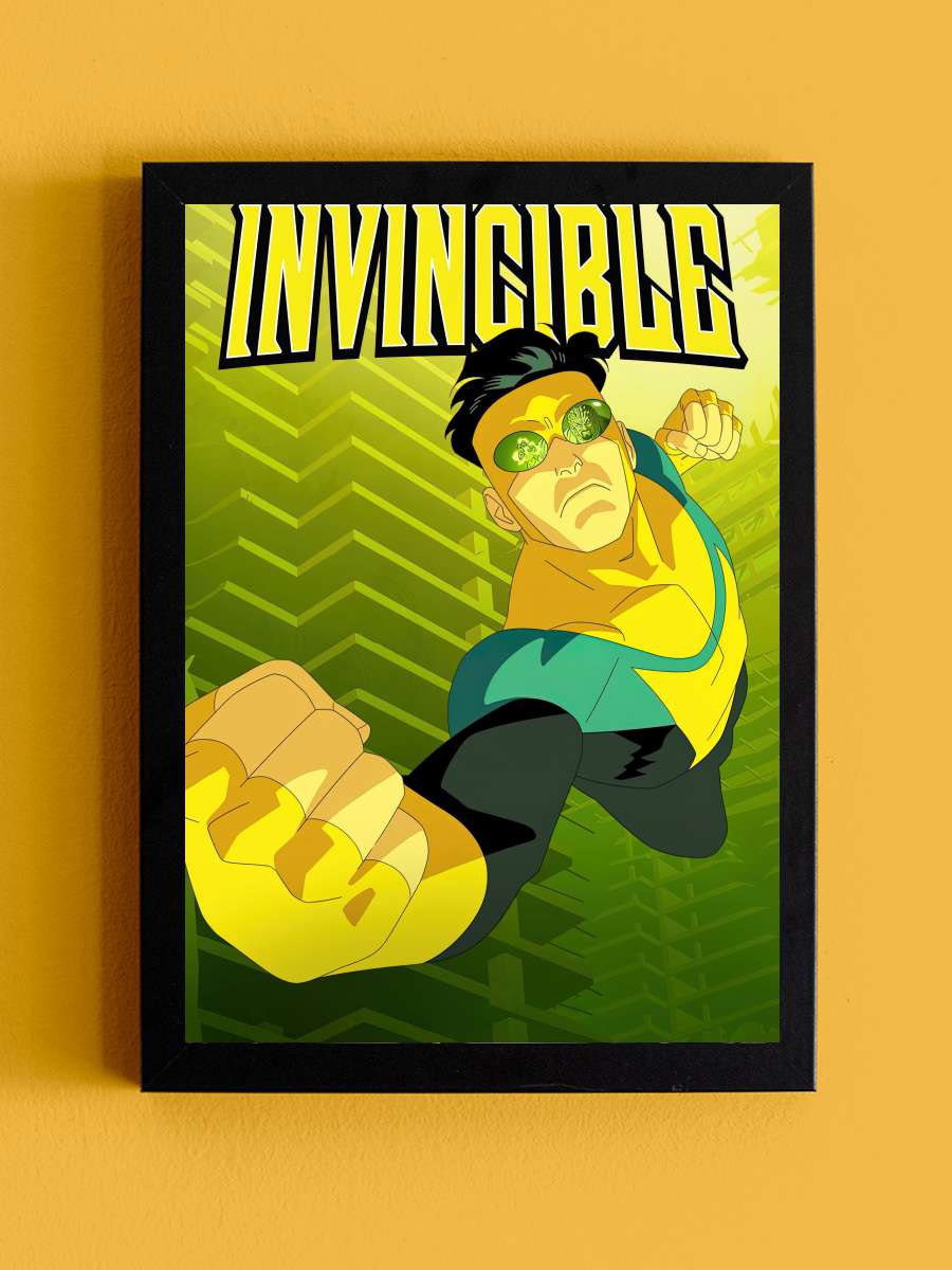 INVINCIBLE Dizi Tablo Siyah Çerçeveli Dizi Poster Duvar Tablo