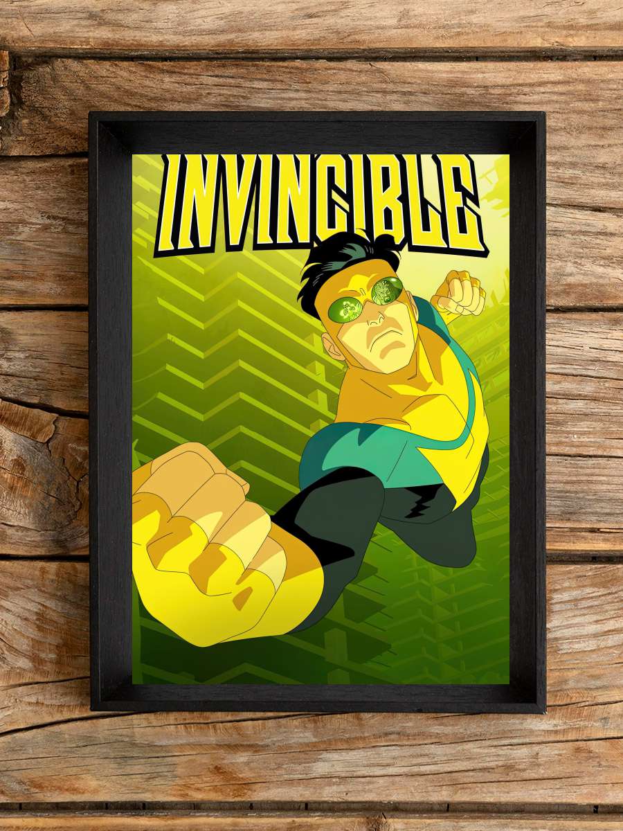 INVINCIBLE Dizi Tablo Siyah Çerçeveli Dizi Poster Duvar Tablo