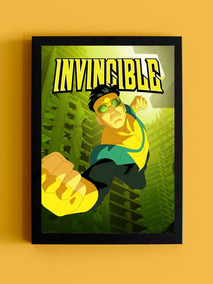 INVINCIBLE Dizi Tablo Siyah Çerçeveli Dizi Poster Duvar Tablo