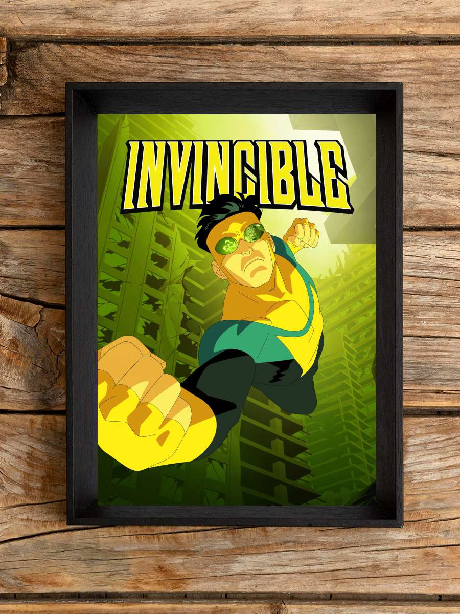 INVINCIBLE Dizi Tablo Siyah Çerçeveli Dizi Poster Duvar Tablo