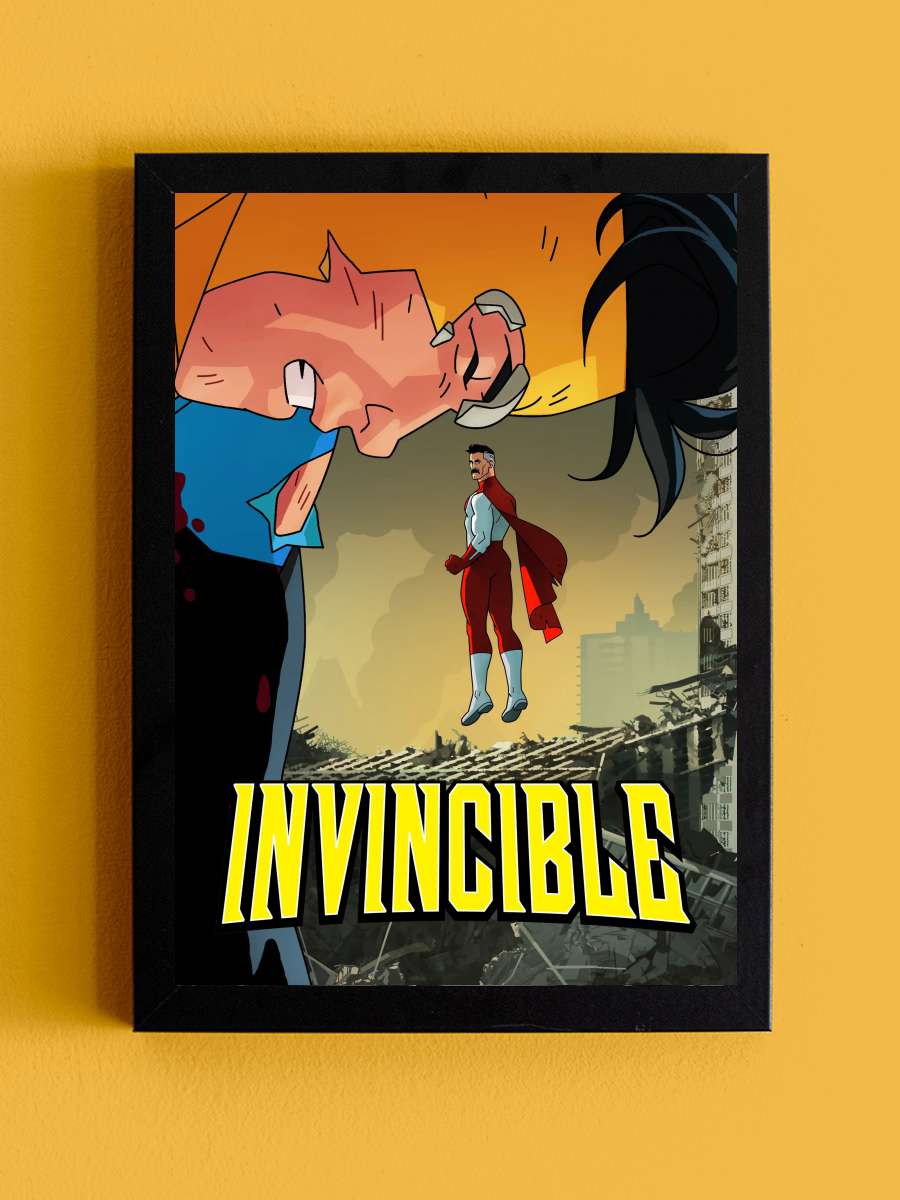 INVINCIBLE Dizi Tablo Siyah Çerçeveli Dizi Poster Duvar Tablo