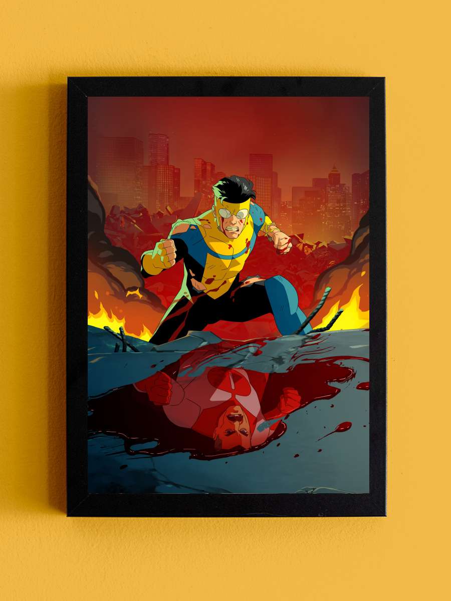 INVINCIBLE Dizi Tablo Siyah Çerçeveli Dizi Poster Duvar Tablo