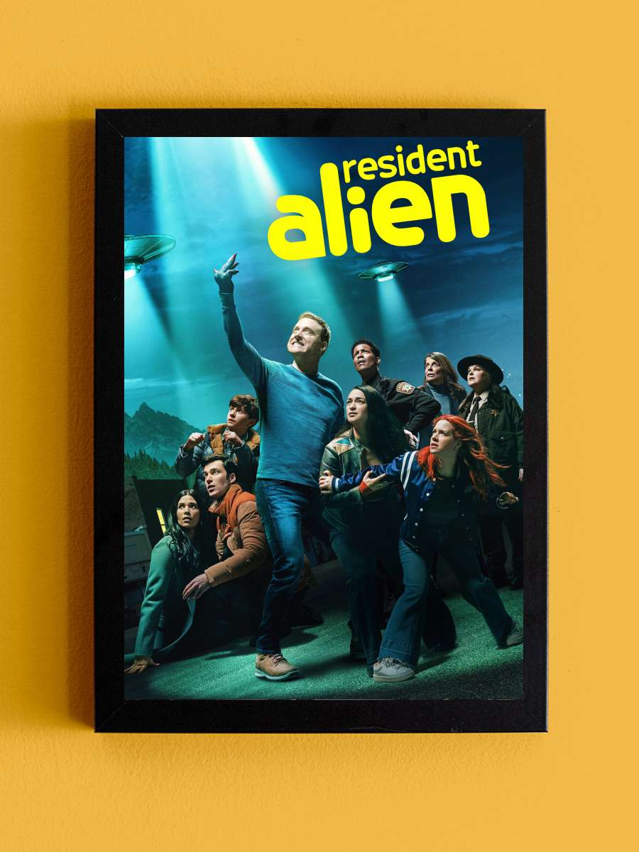 Resident Alien Dizi Tablo Siyah Çerçeveli Dizi Poster Duvar Tablo