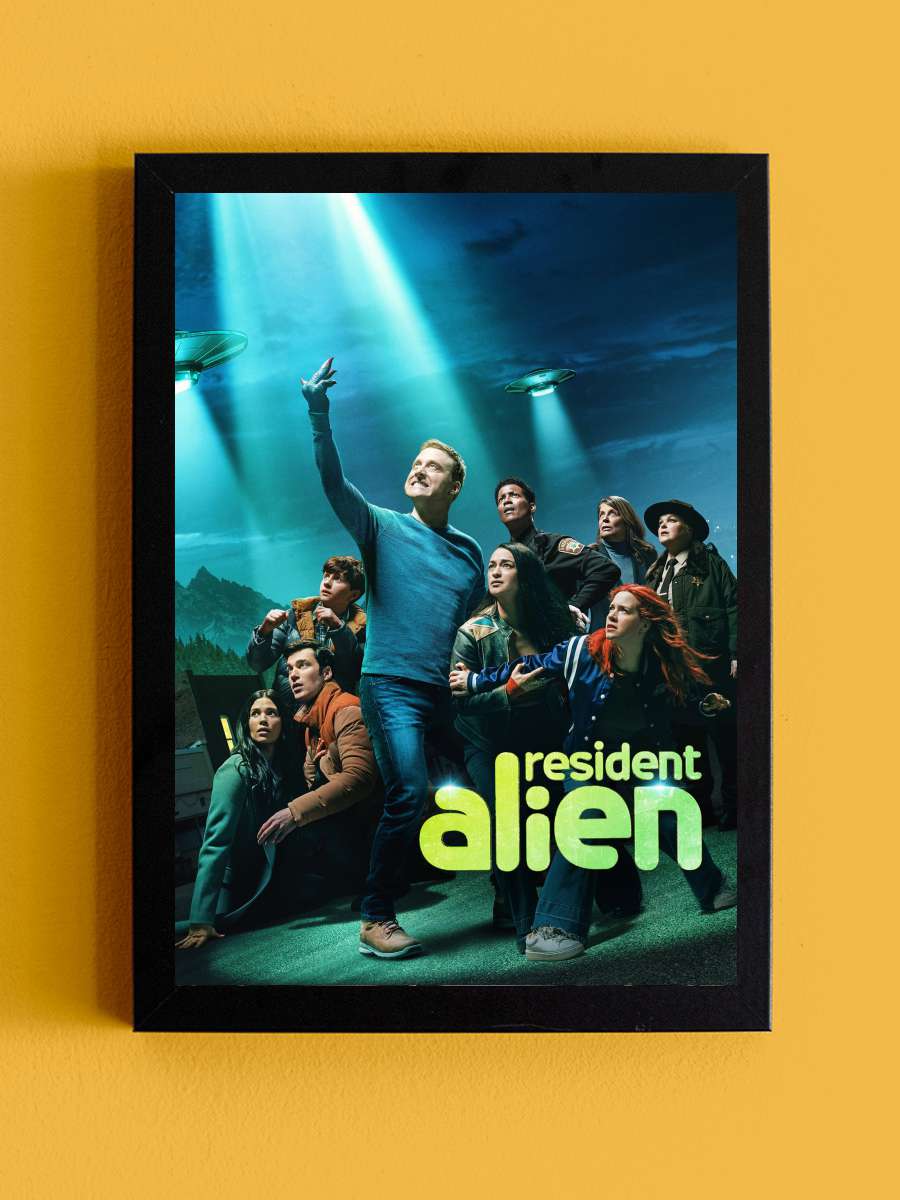 Resident Alien Dizi Tablo Siyah Çerçeveli Dizi Poster Duvar Tablo