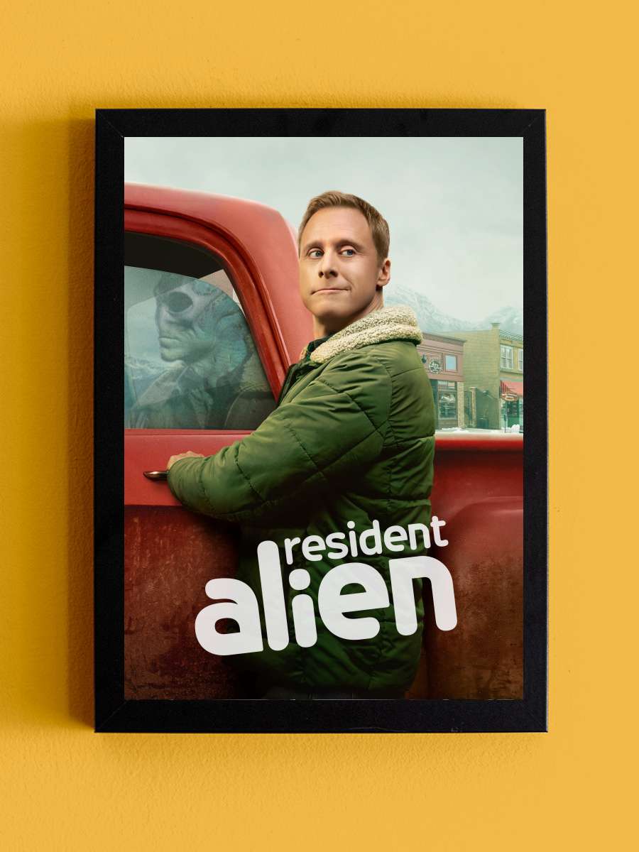 Resident Alien Dizi Tablo Siyah Çerçeveli Dizi Poster Duvar Tablo