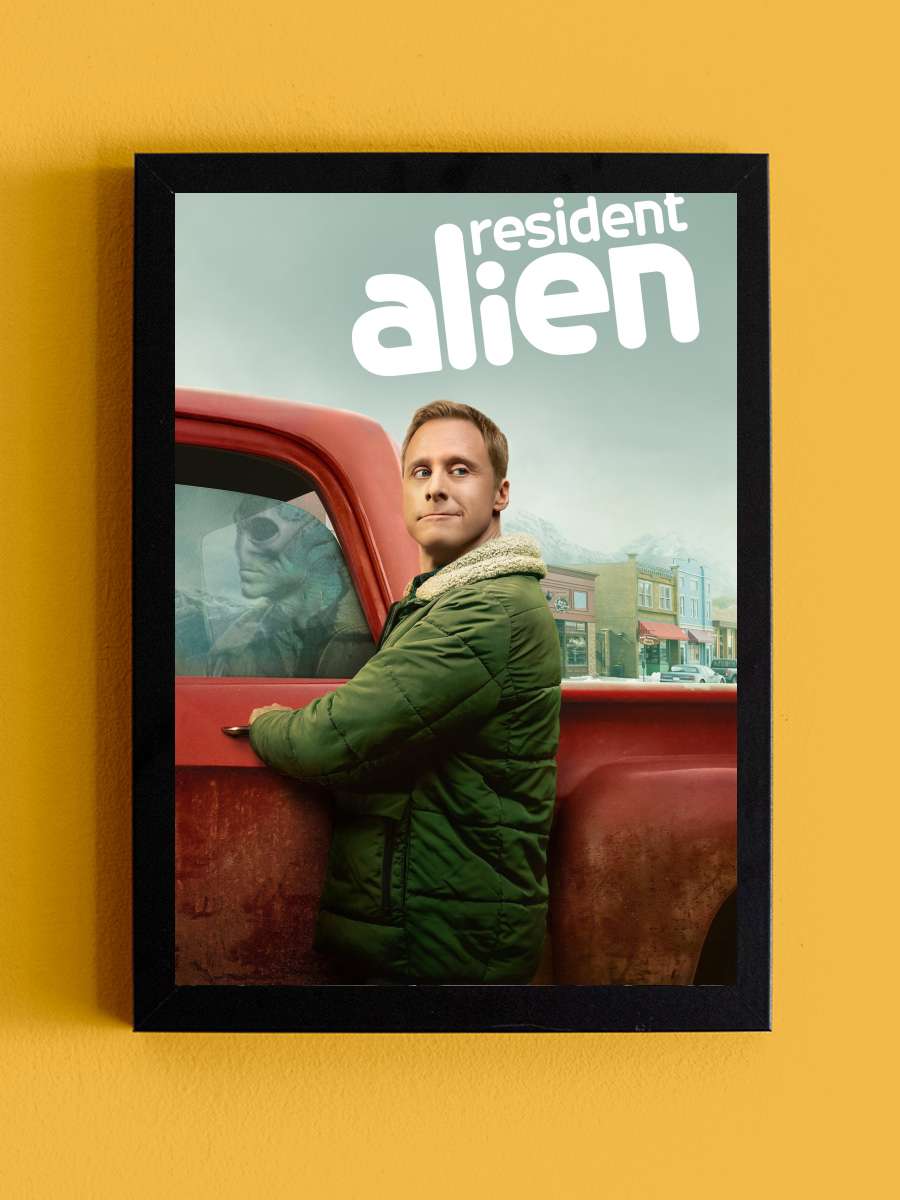 Resident Alien Dizi Tablo Siyah Çerçeveli Dizi Poster Duvar Tablo