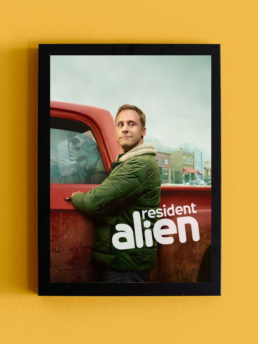 Resident Alien Dizi Tablo Siyah Çerçeveli Dizi Poster Duvar Tablo