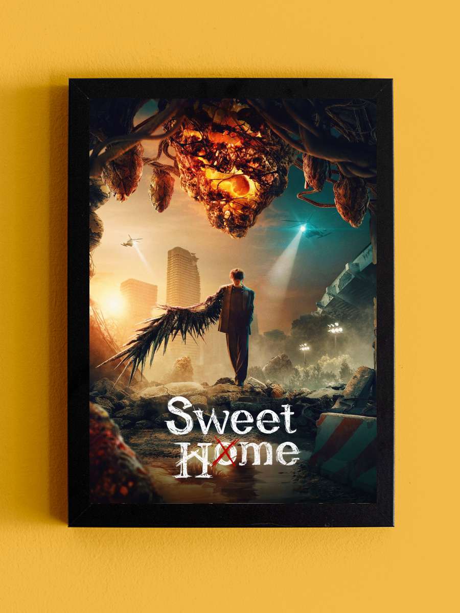 Sweet Home - 스위트홈 Dizi Tablo Siyah Çerçeveli Dizi Poster Duvar Tablo