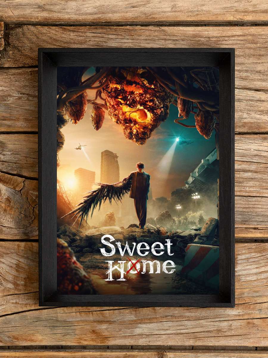 Sweet Home - 스위트홈 Dizi Tablo Siyah Çerçeveli Dizi Poster Duvar Tablo