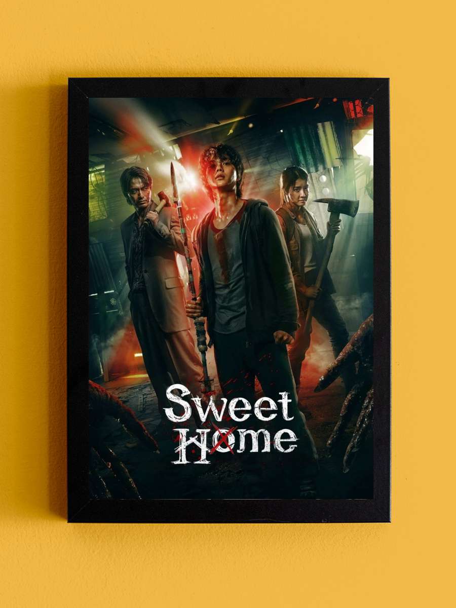 Sweet Home - 스위트홈 Dizi Tablo Siyah Çerçeveli Dizi Poster Duvar Tablo