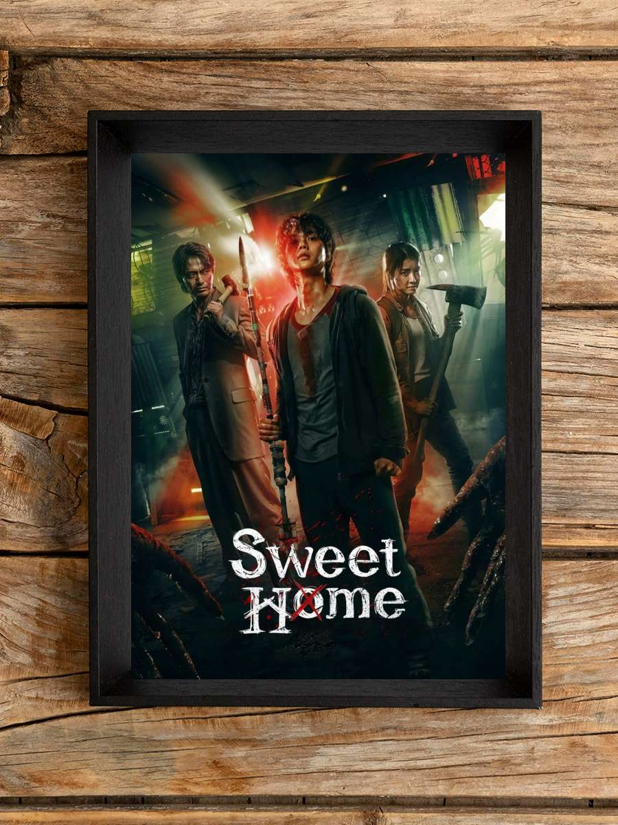 Sweet Home - 스위트홈 Dizi Tablo Siyah Çerçeveli Dizi Poster Duvar Tablo