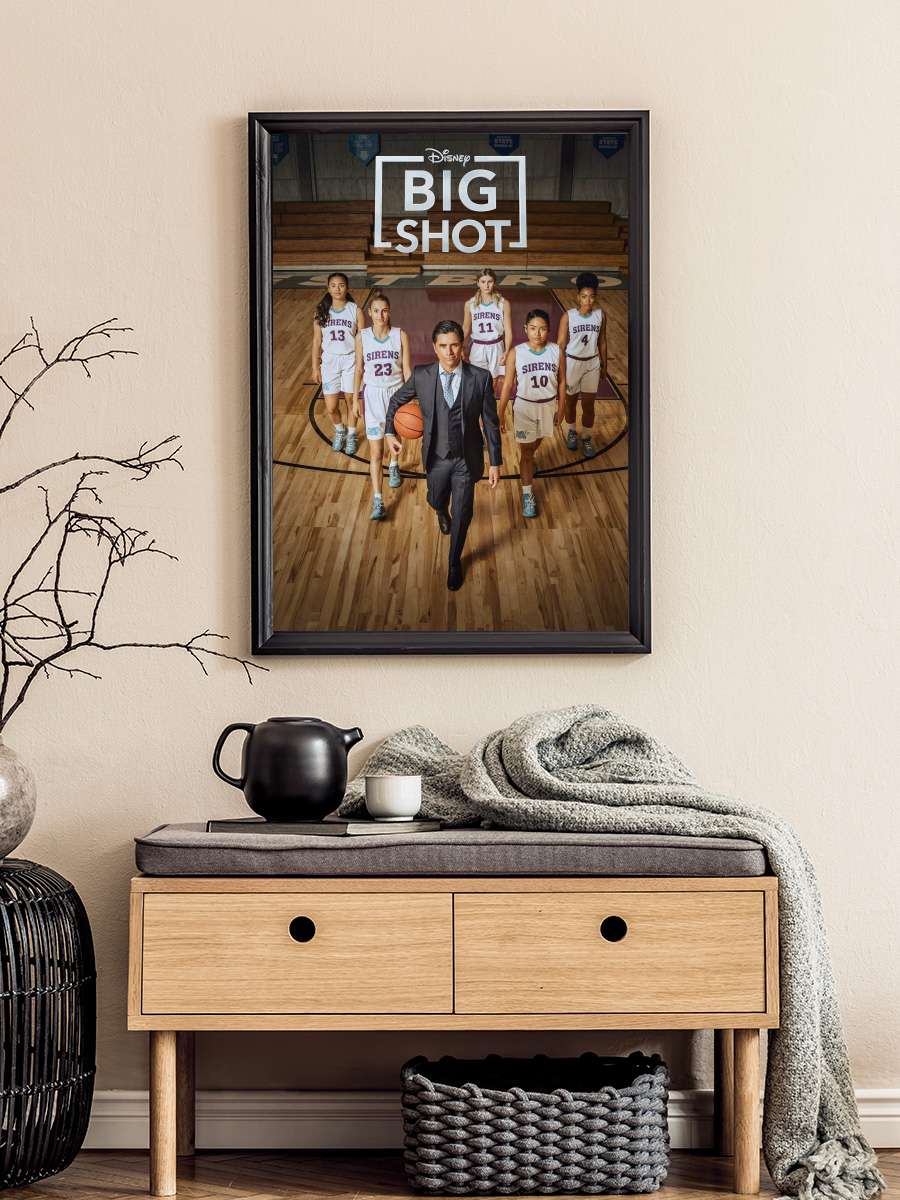 Big Shot Dizi Tablo Siyah Çerçeveli Dizi Poster Duvar Tablo