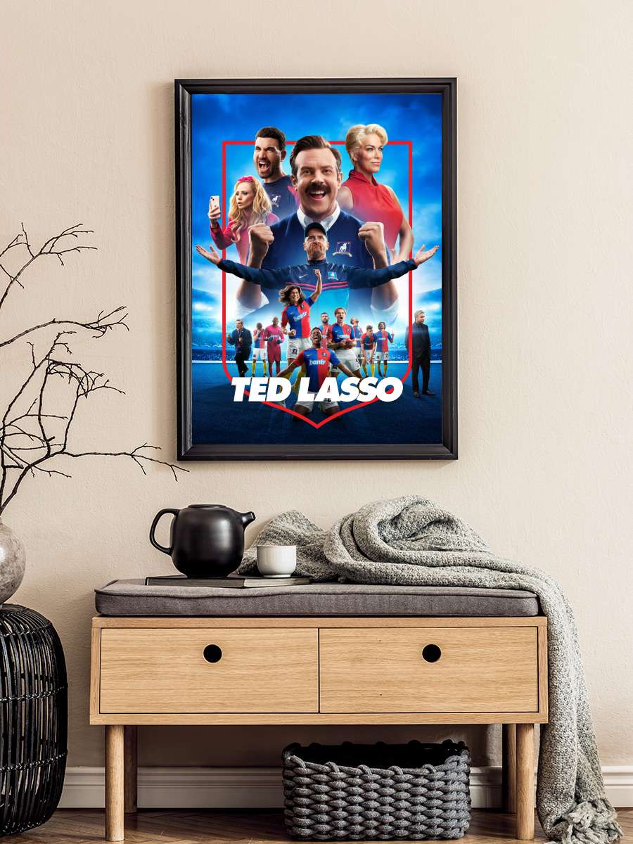 Ted Lasso Dizi Tablo Siyah Çerçeveli Dizi Poster Duvar Tablo