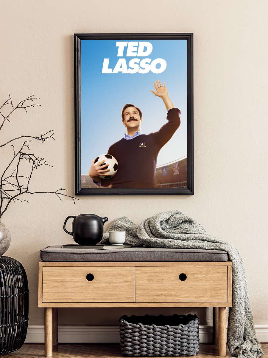 Ted Lasso Dizi Tablo Siyah Çerçeveli Dizi Poster Duvar Tablo