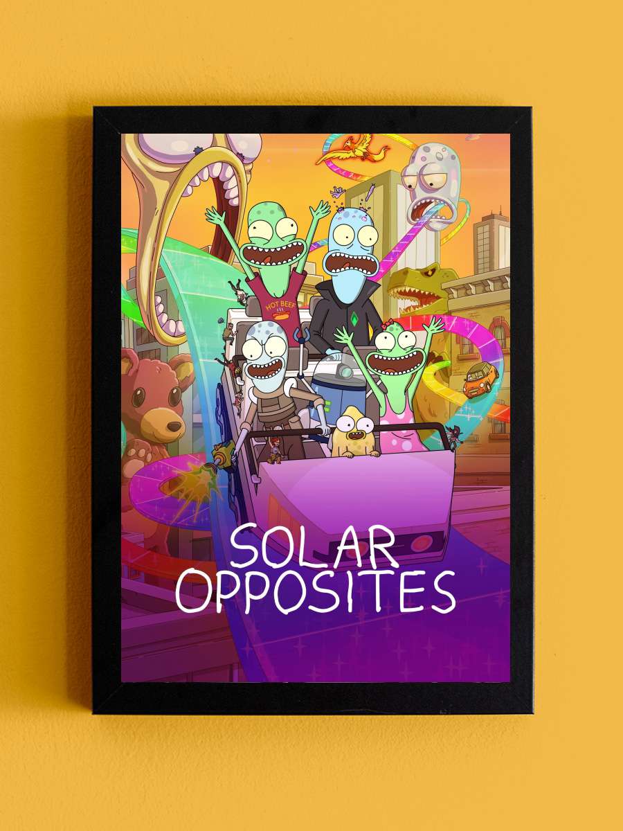 Solar Opposites Dizi Tablo Siyah Çerçeveli Dizi Poster Duvar Tablo